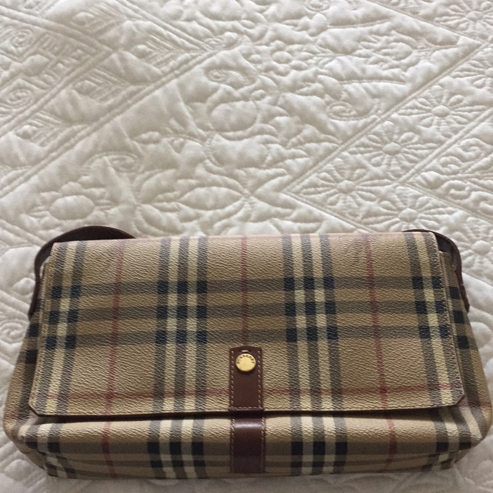 Burberry flap strap bag